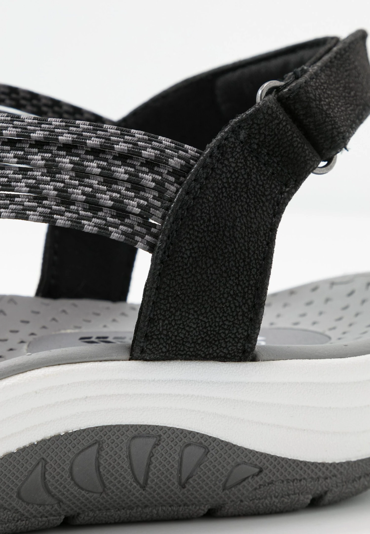 Skechers Reggae Cup - Walking Sandals - Black/Grey Gore - Image 3