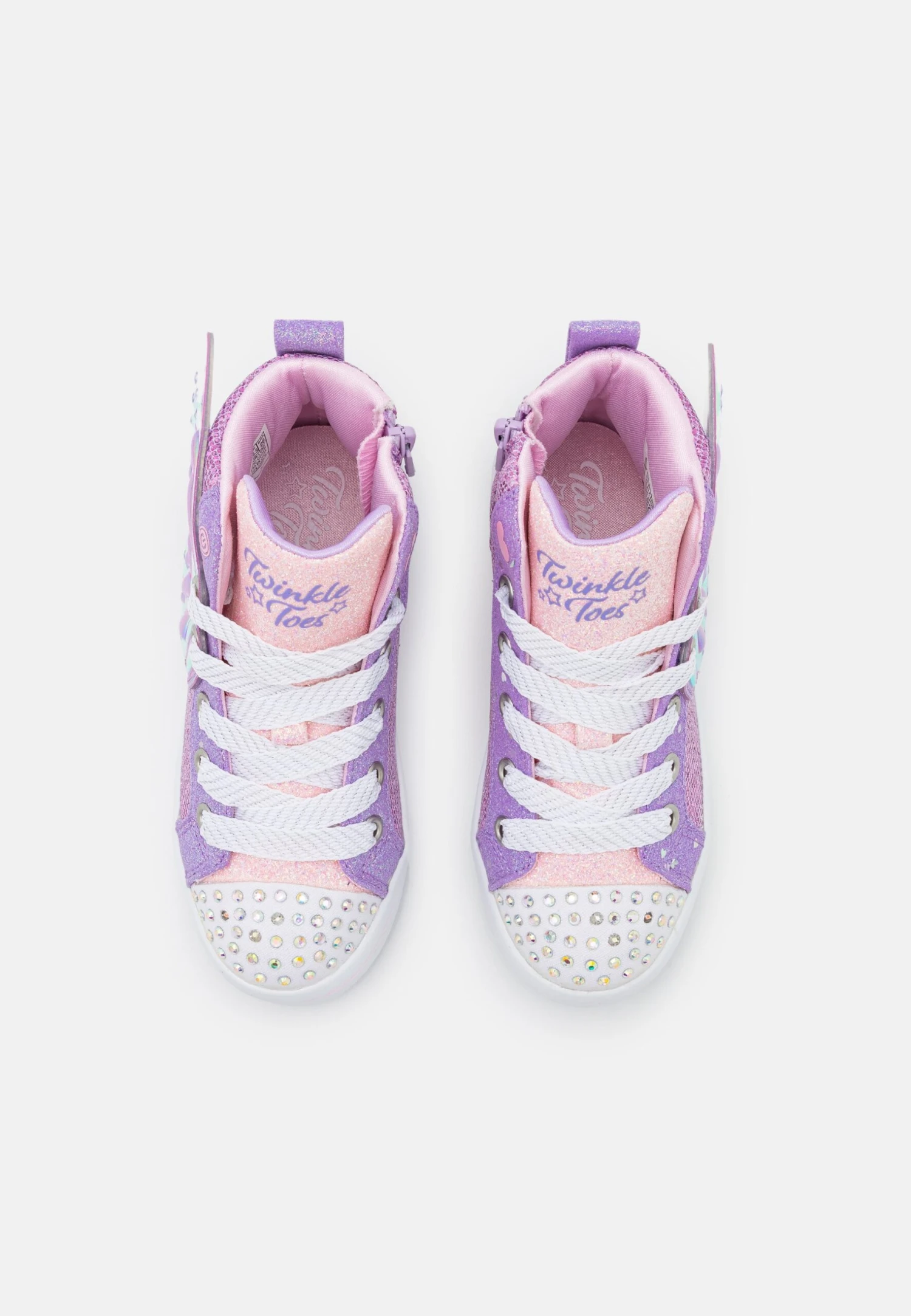 Skechers Twi-Lites 2.0 - High-Top Trainers - Lavender/Multi-Coloured/Light Pink - Image 4