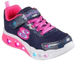 Skechers Flutter Hearts Lights Girls Trainers