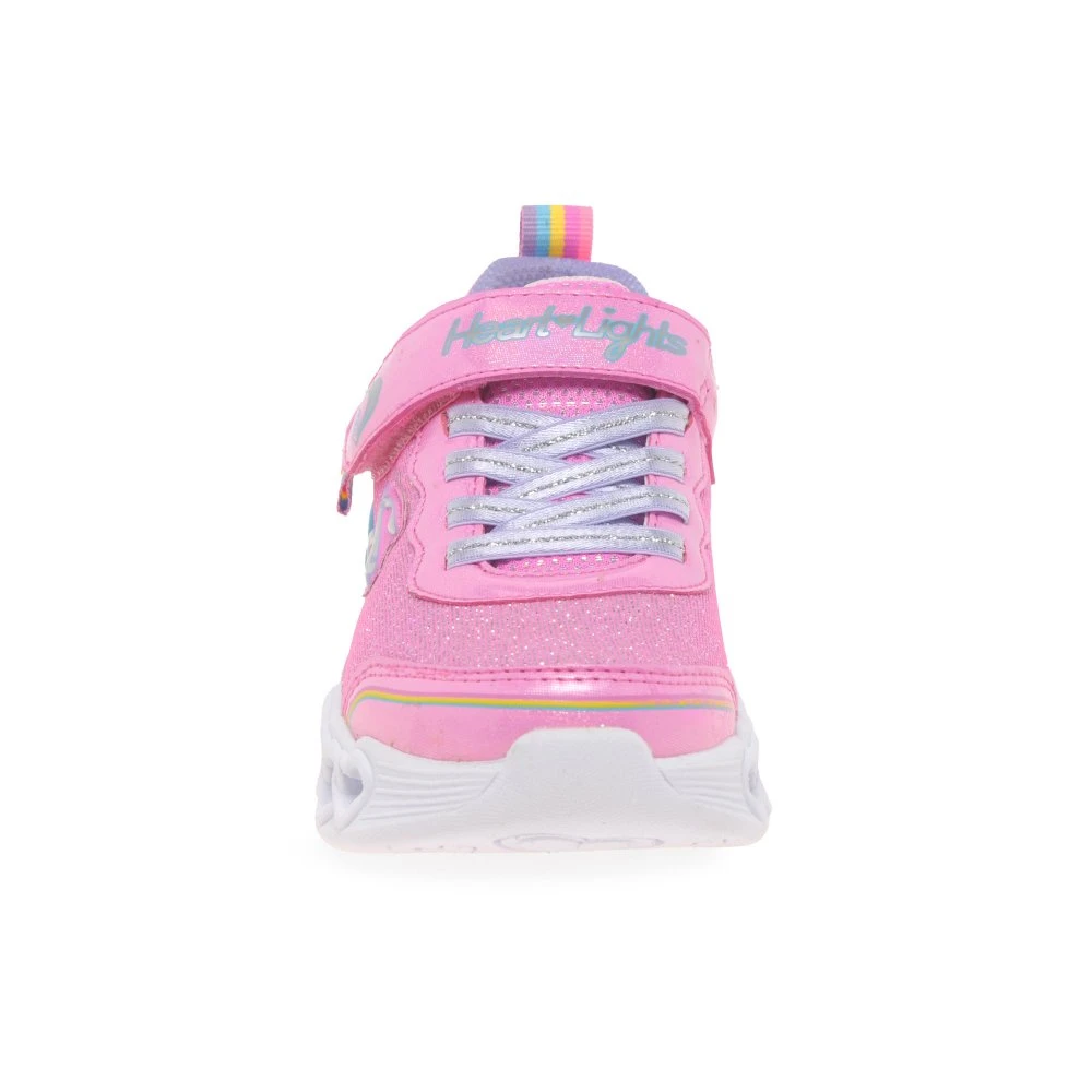 Skechers Infinite Hearts Lights Girls Youth Trainers - Image 5