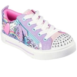 Skechers Twinkle Sparks Flying Hearts Girls Trainers