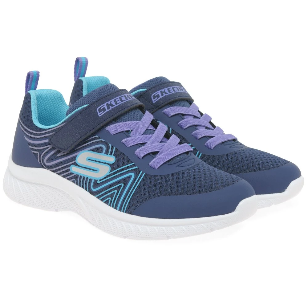 Skechers Microspec Sweet Swirl Girls Trainers - Image 7