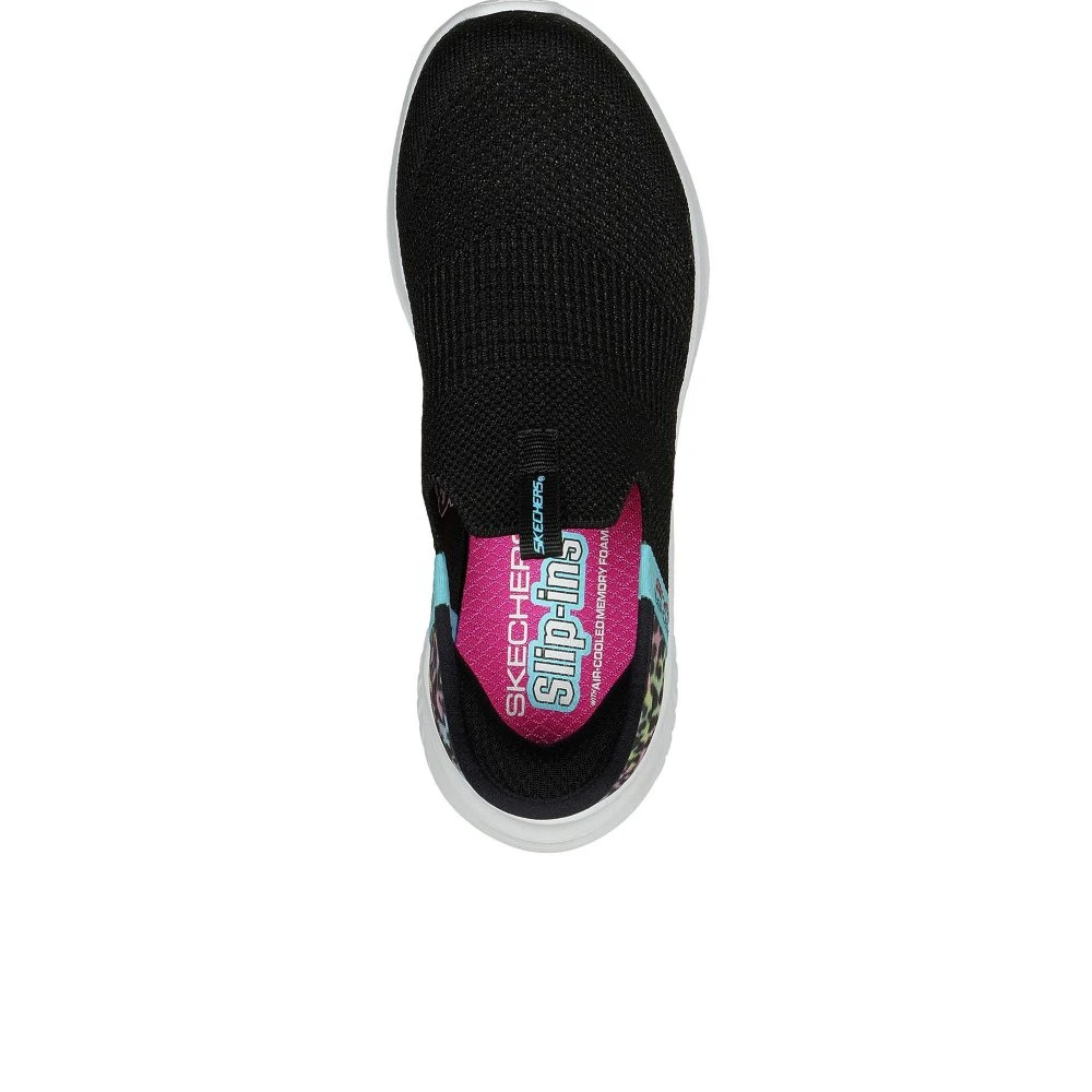 Skechers Ultra Flex 3.0 Colory Wild Girls Trainers - Image 3