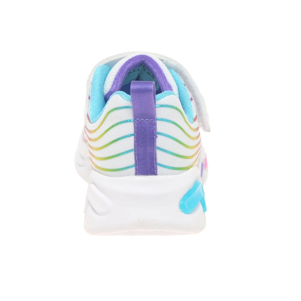 Skechers Wavy Beams Lights Girls Sports Trainers - Image 3