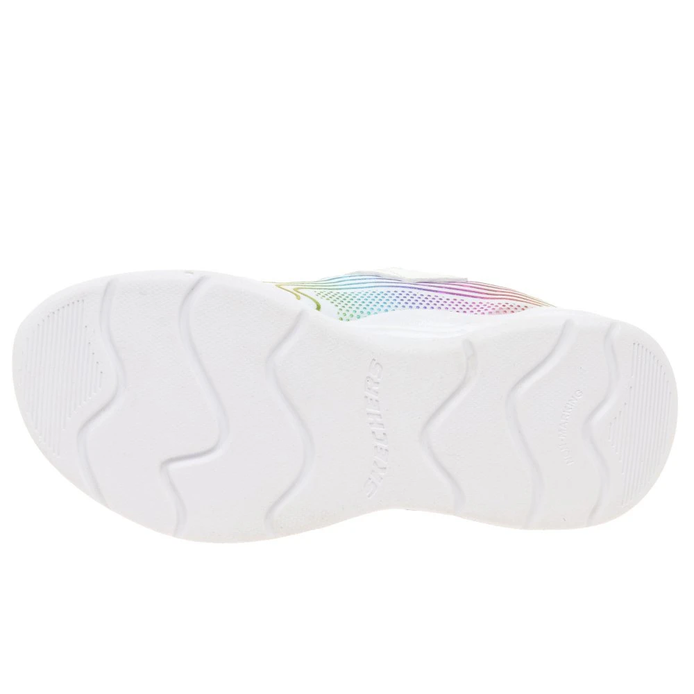 Skechers Wavy Beams Lights Girls Sports Trainers - Image 6