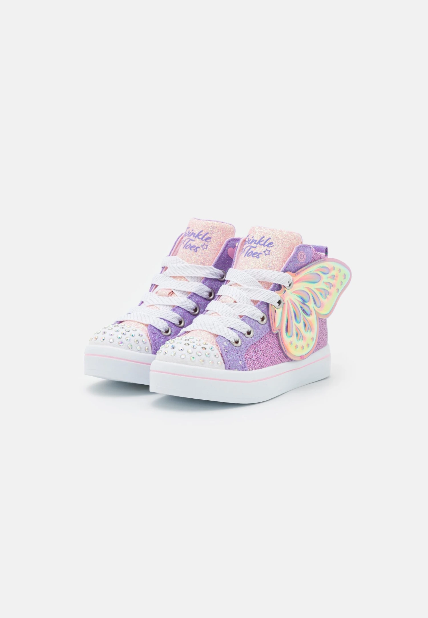 Skechers Twi-Lites 2.0 - High-Top Trainers - Lavender/Multi-Coloured/Light Pink - Image 2