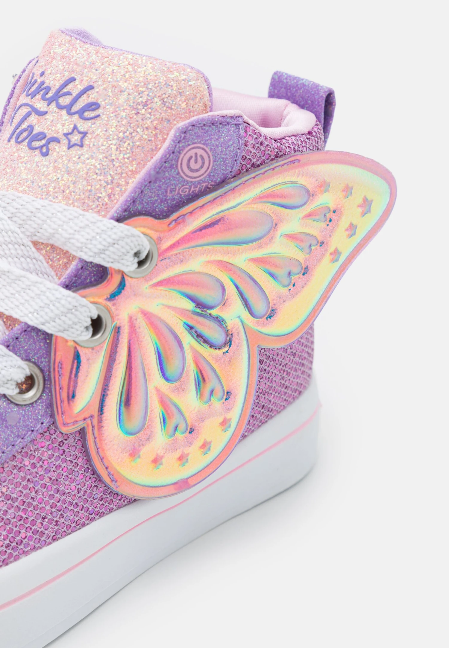 Skechers Twi-Lites 2.0 - High-Top Trainers - Lavender/Multi-Coloured/Light Pink - Image 6