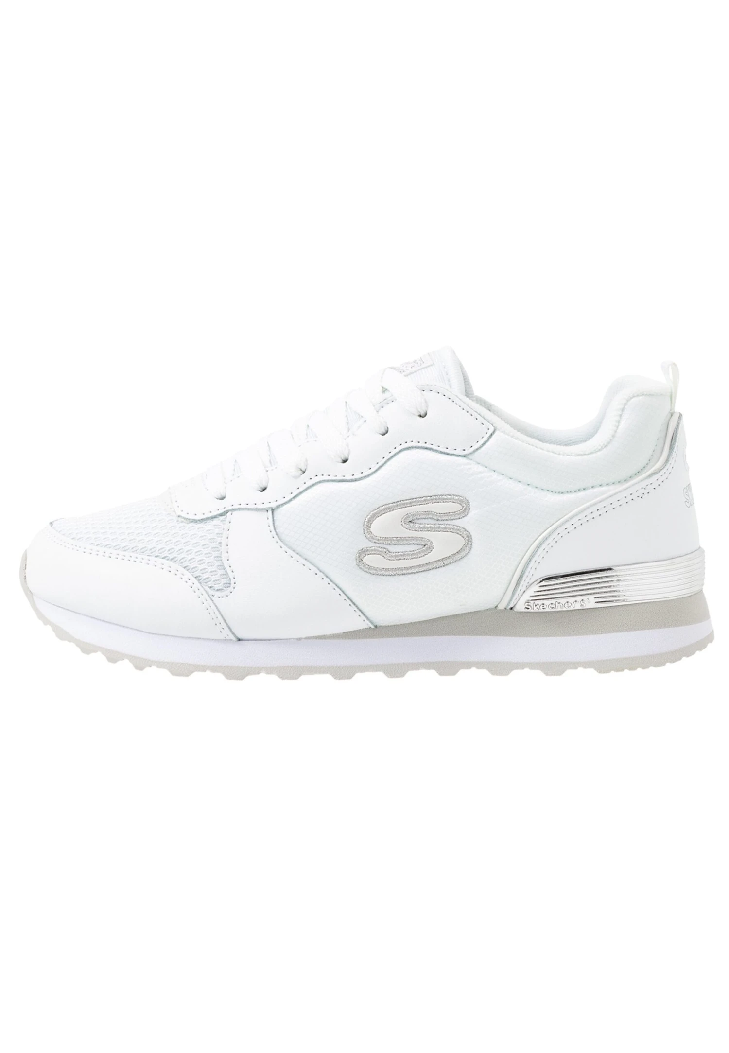 Skechers Trainers - White/Silver - Image 2