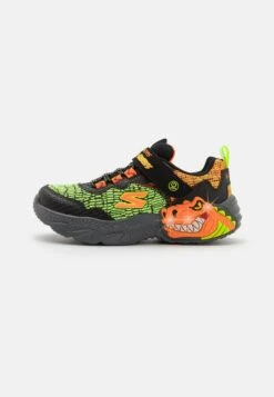 Skechers Dino Lights Unisex - Trainers - Black/Orange/Green
