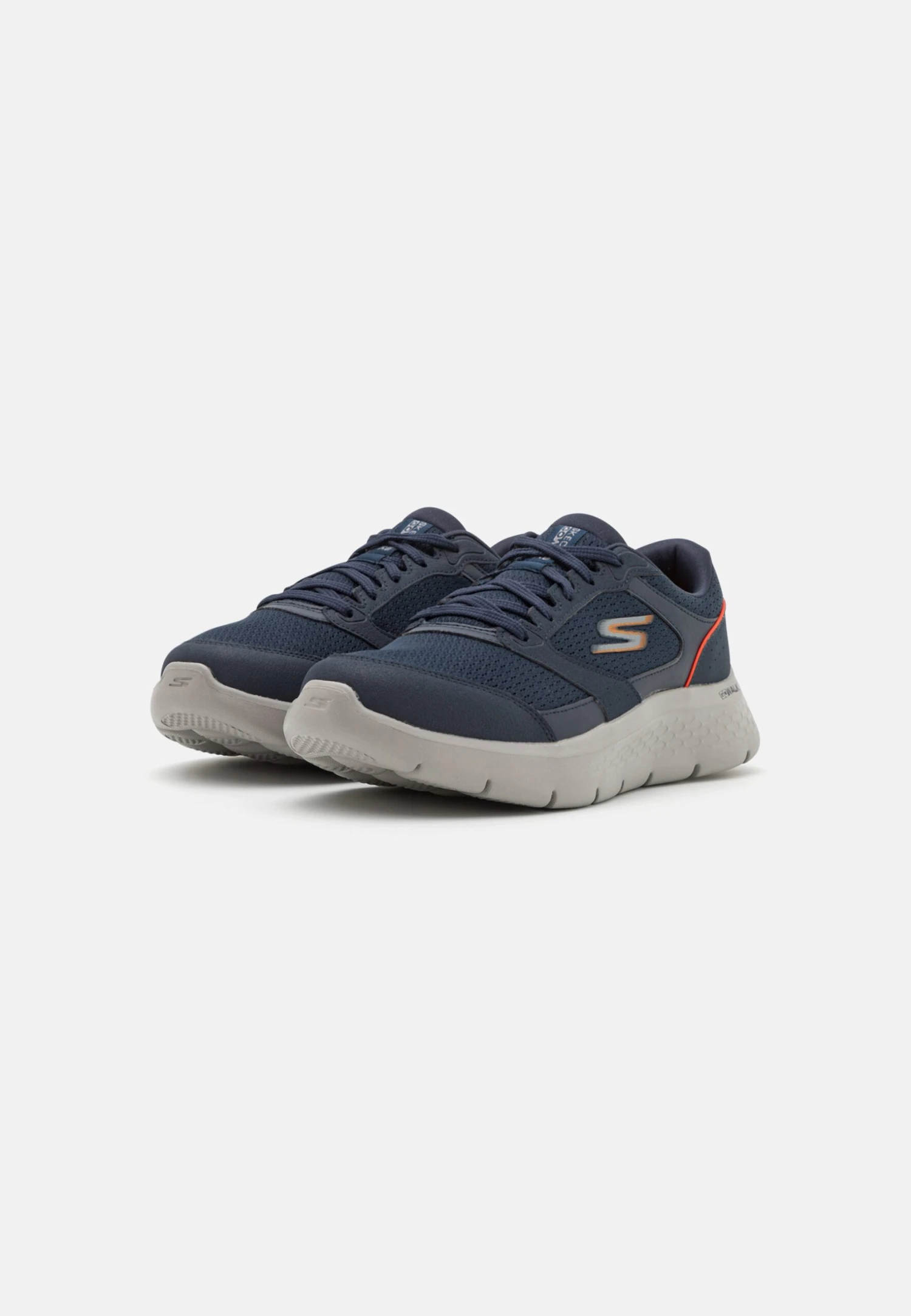 Go Walk Flex - Walking Trainers - Navy/Orange - Image 2
