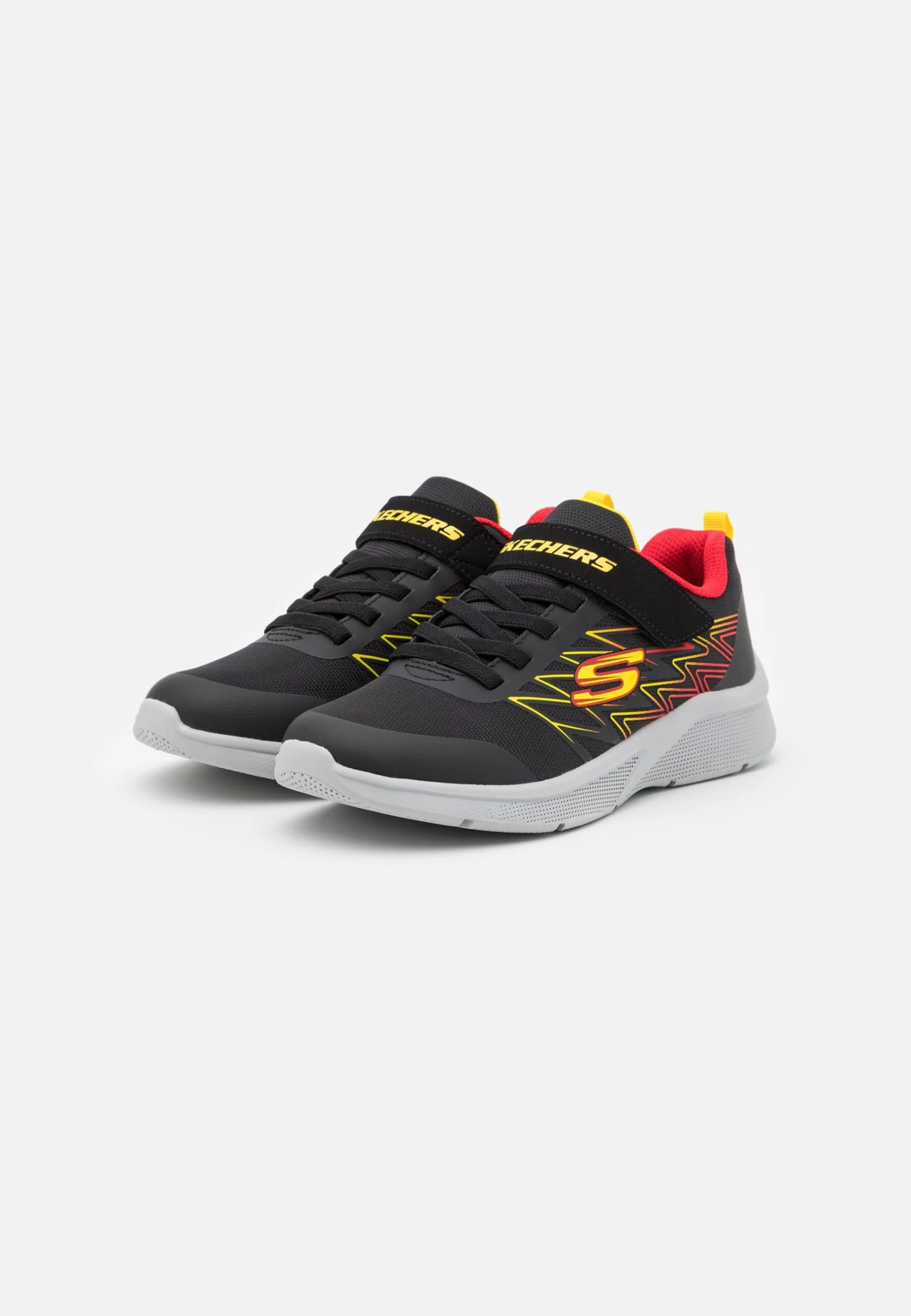 Skechers Microspec - Trainers - Black/Red/Yellow - Image 2