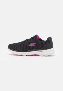 Go Walk 6 Iconic Vision - Walking Trainers - Black/Hot Pink