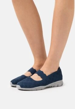 Skechers Seager - Ankle Strap Ballet Pumps - Blau
