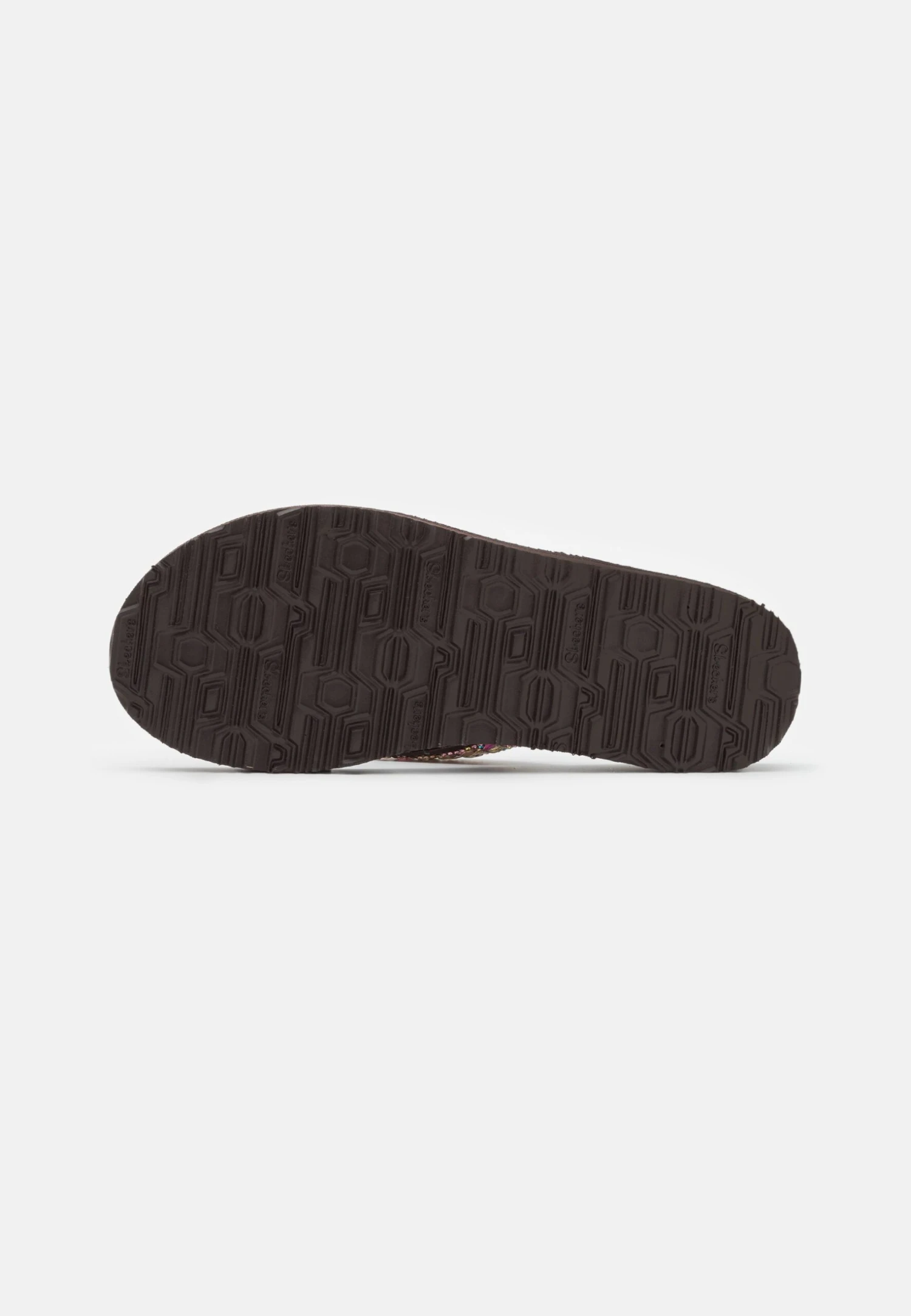 Skechers Meditation - T-Bar Sandals - Chocolate/Multi-Coloured - Image 5