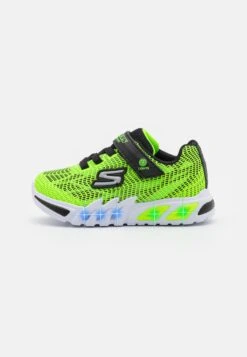 Skechers Flex Glow Elite - Trainers - Lime Synthetic/Black Trim