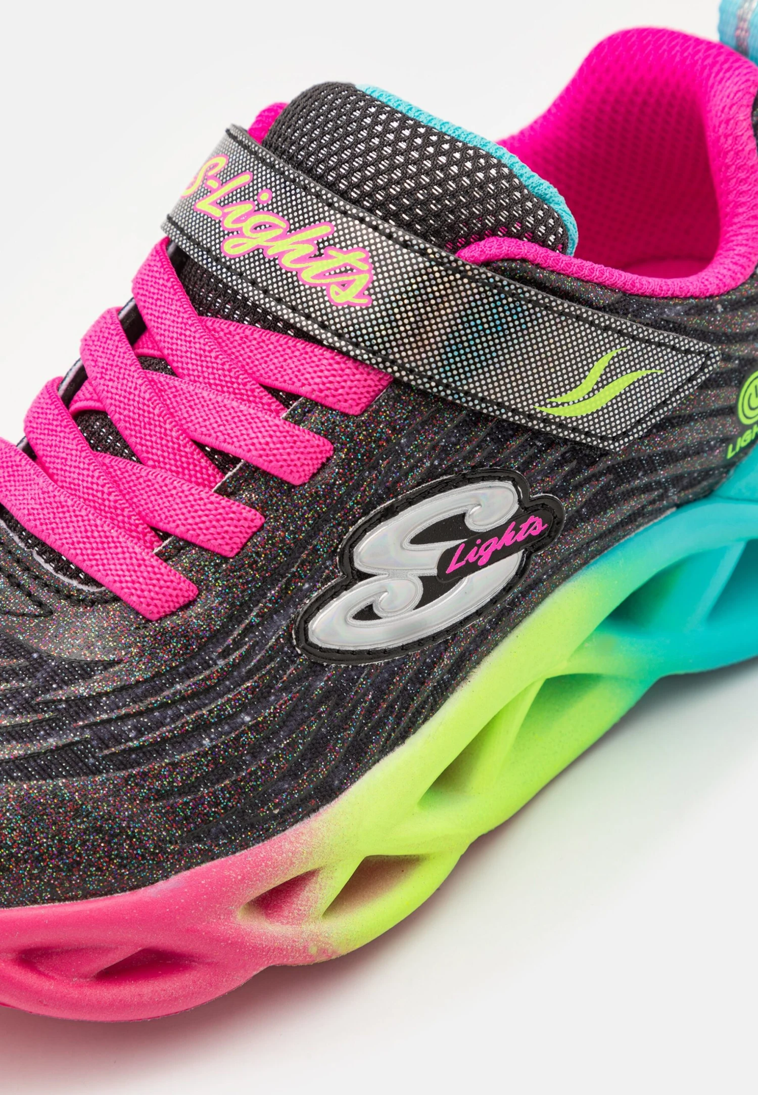 Skechers Twisty Brights - Trainers - Black/Multi Trim - Image 6