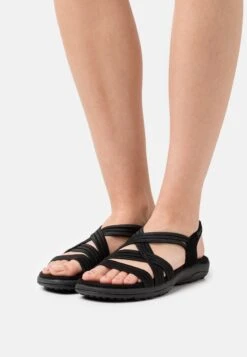 Skechers Reggae Slim Fit - Sandals - Black Gore