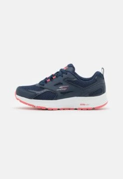Go Run Consistent Lace Up - Neutral Running Shoes - Navy/Pink