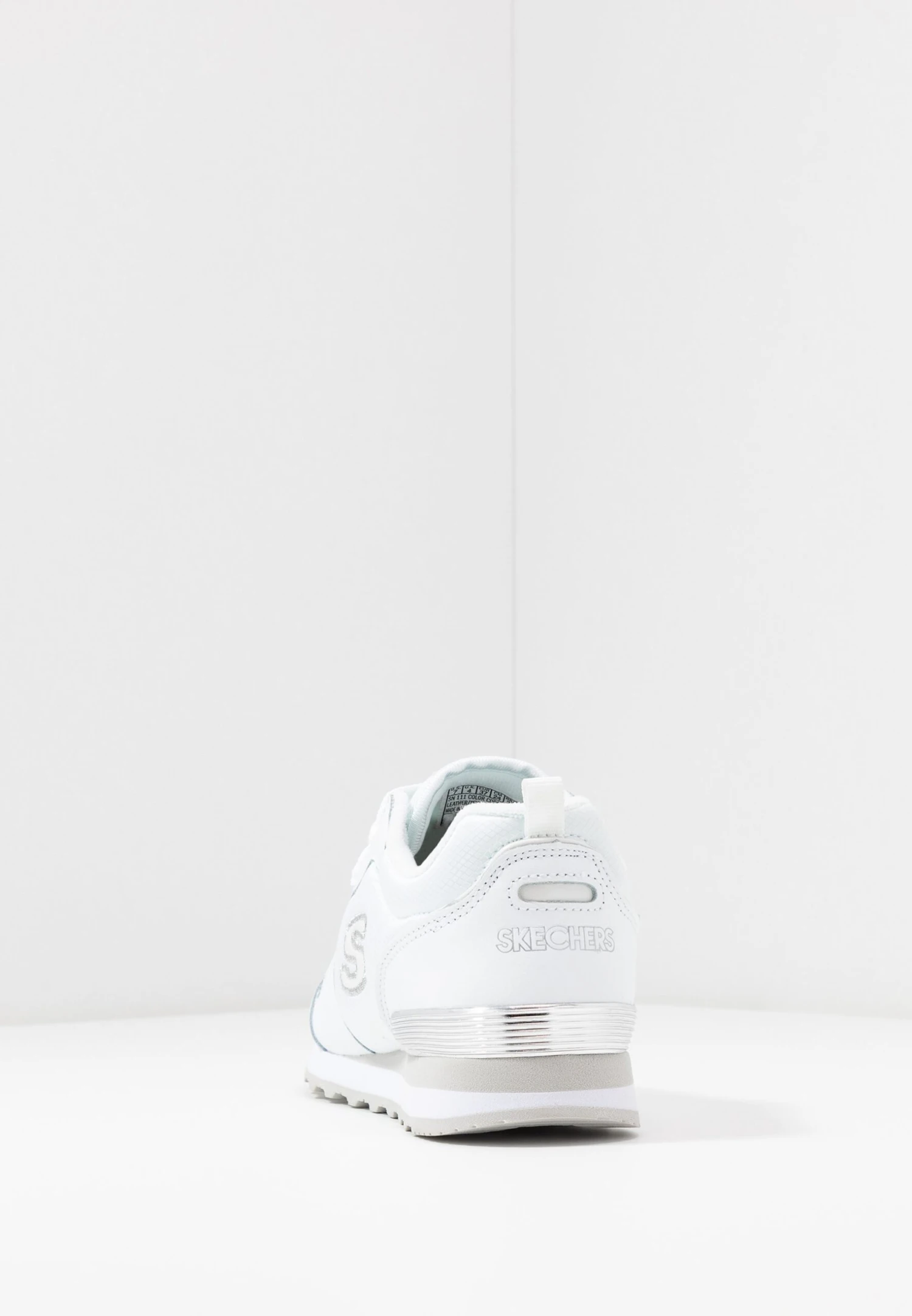 Skechers Trainers - White/Silver - Image 6