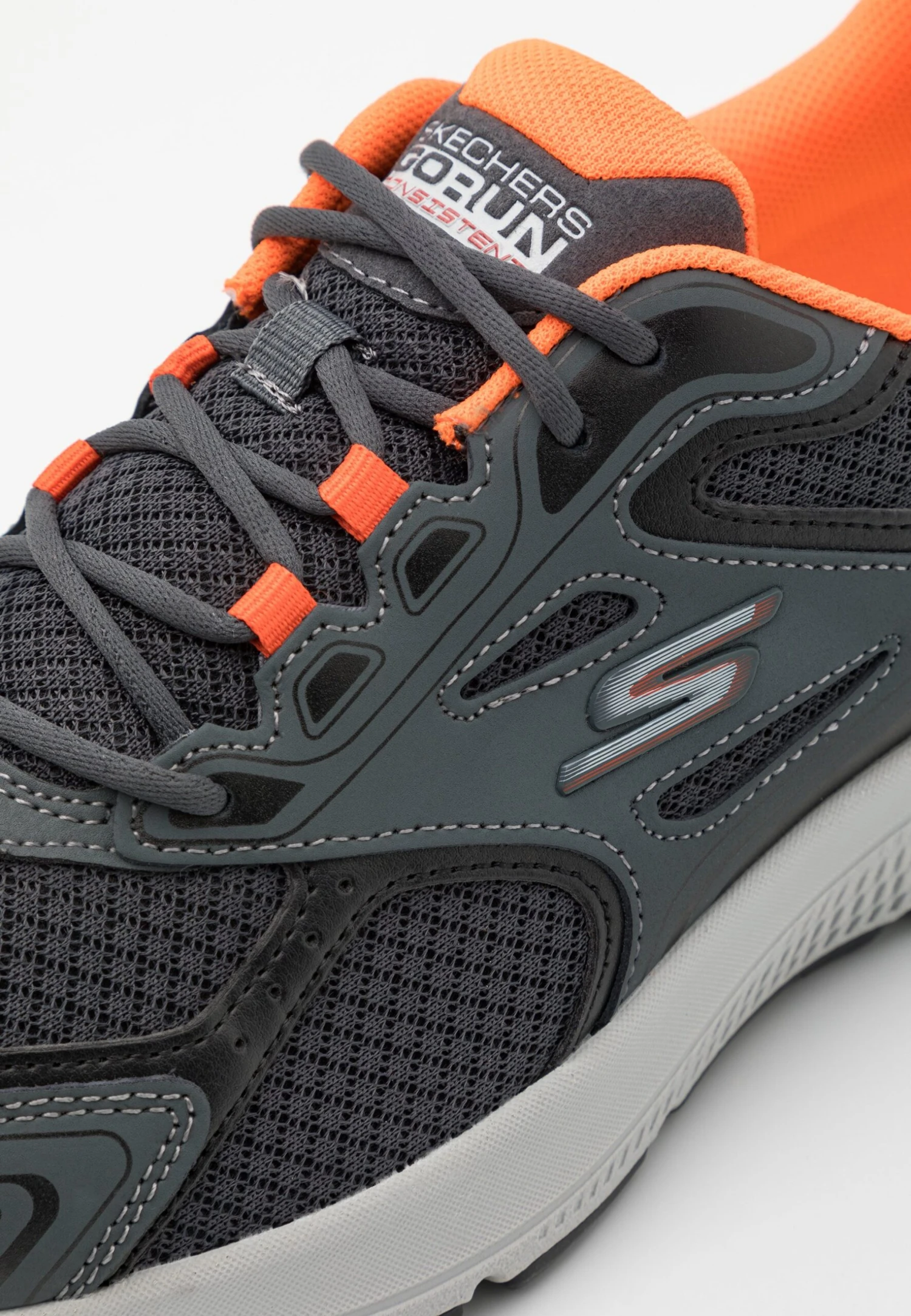 Go Run Consistent - Neutral Running Shoes - Gray/Orange - Image 6