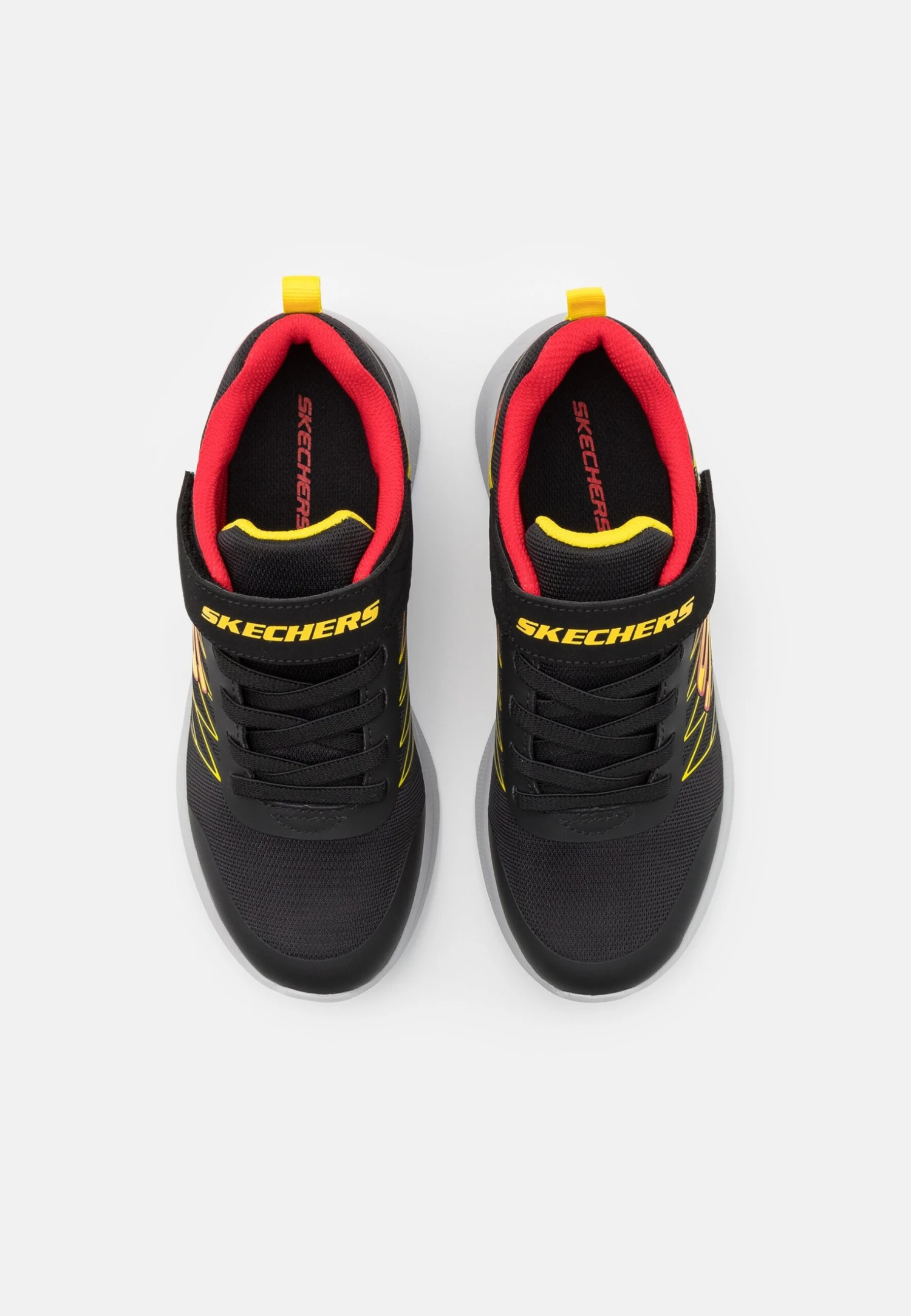 Skechers Microspec - Trainers - Black/Red/Yellow - Image 4