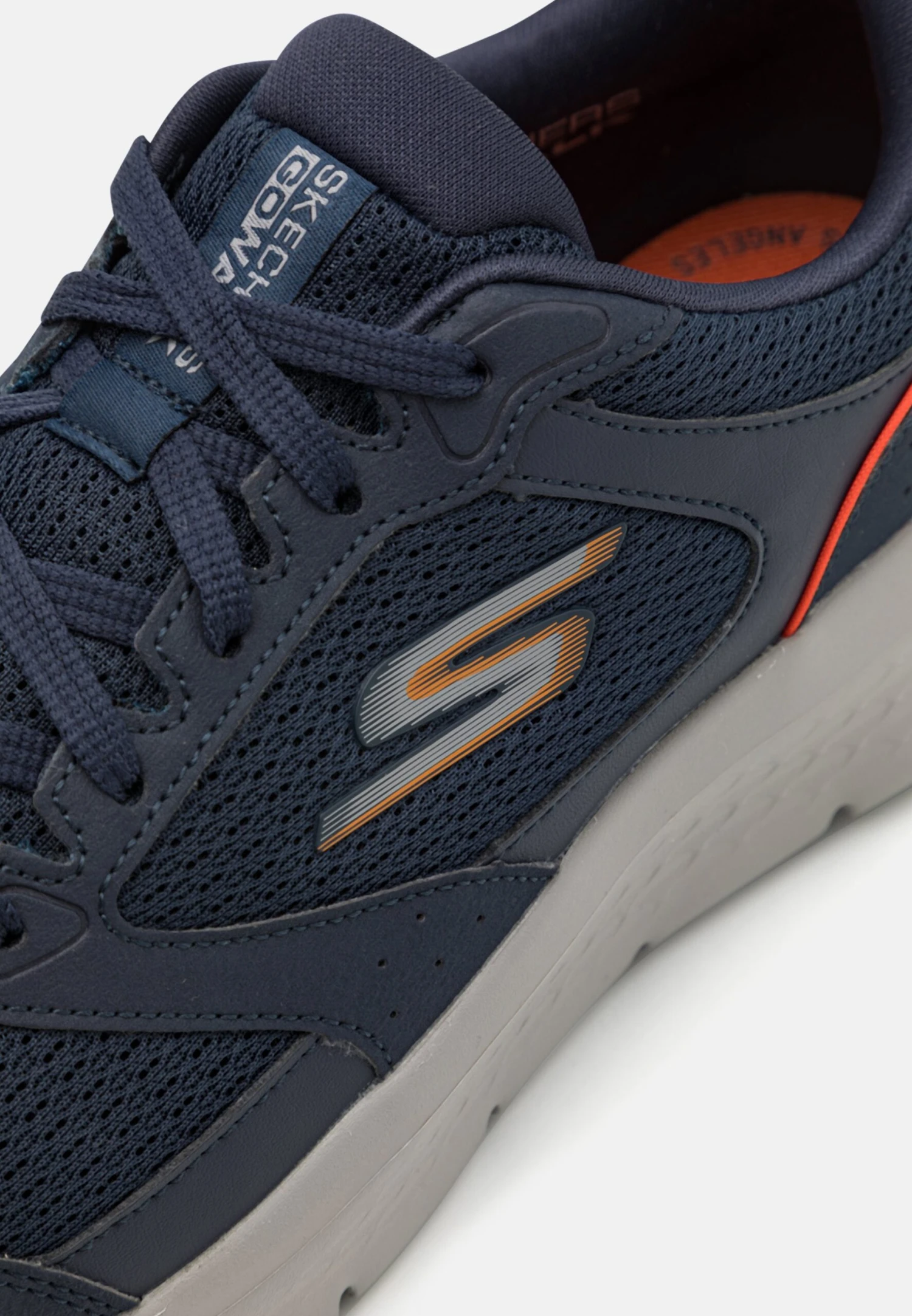 Go Walk Flex - Walking Trainers - Navy/Orange - Image 6