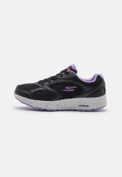 Go Run Consistent Lace Up - Neutral Running Shoes - Black/Lavender