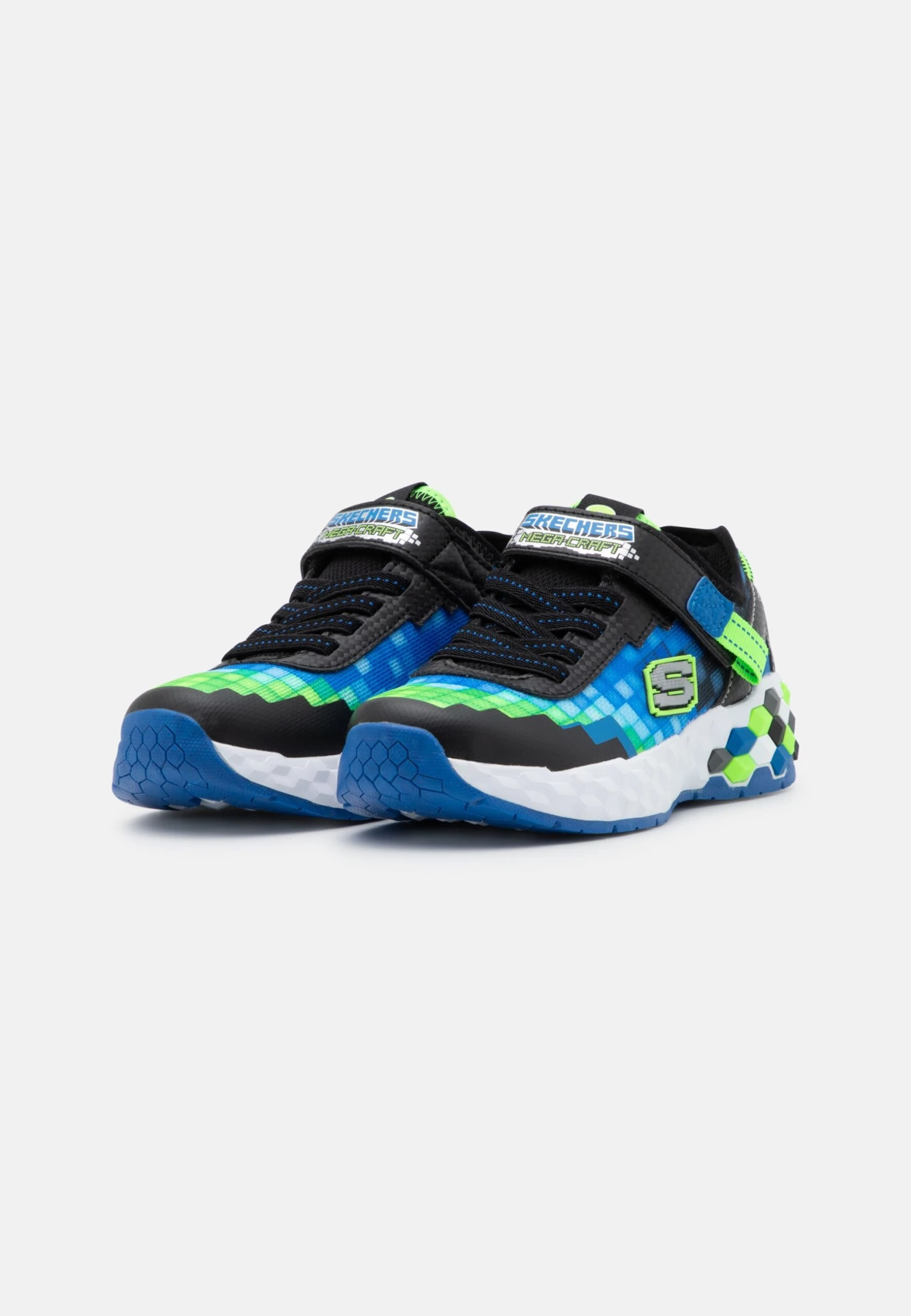 Skechers Mega-Craft 2.0 - Trainers - Black/Blue/Lime - Image 2
