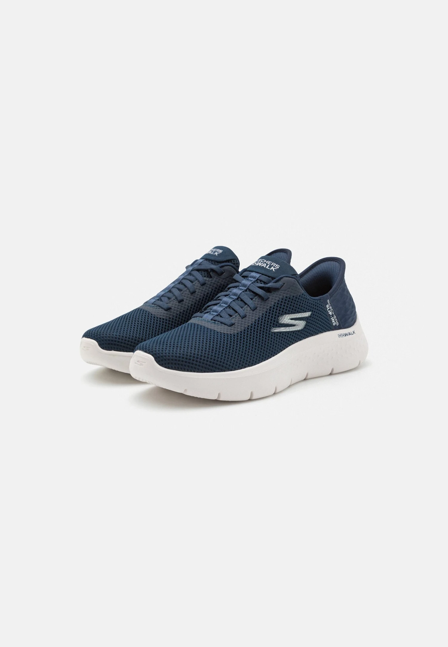 Go Walk Flex Slip In - Walking Trainers - Navy/White - Image 2