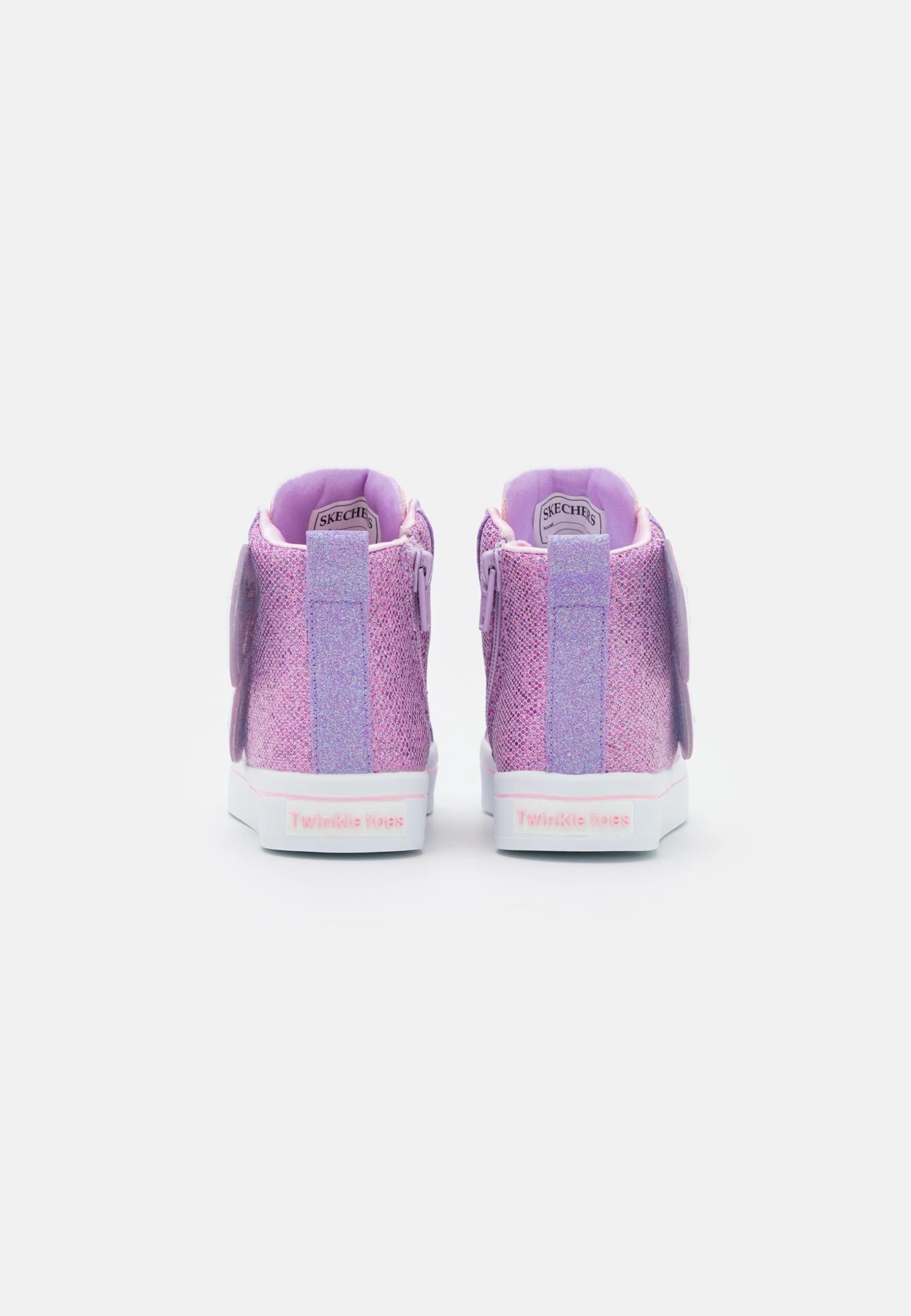 Skechers Twi-Lites 2.0 - High-Top Trainers - Lavender/Multi-Coloured/Light Pink - Image 3