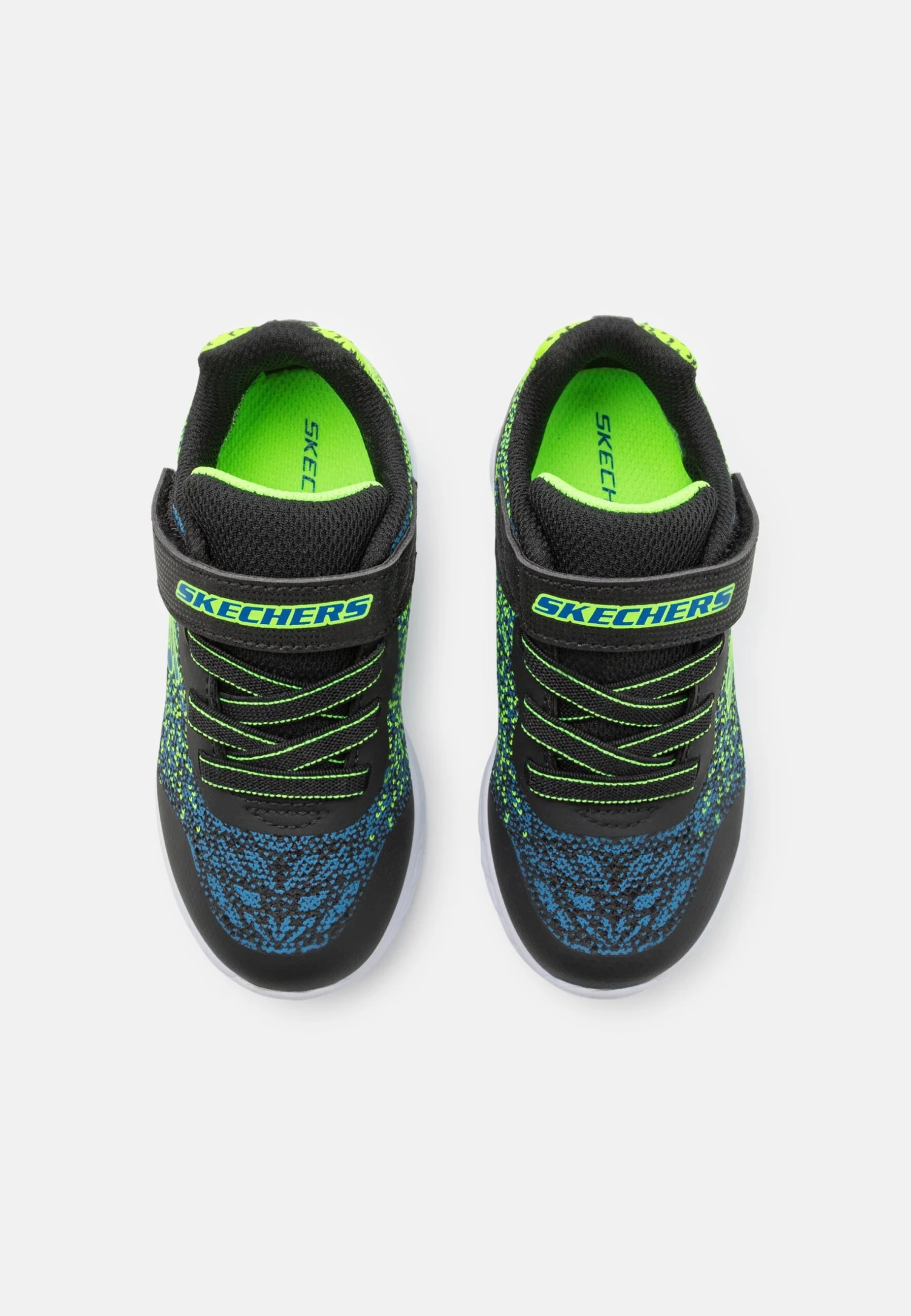 Skechers Microspec Ii - Trainers - Black/Blue/Lime - Image 4
