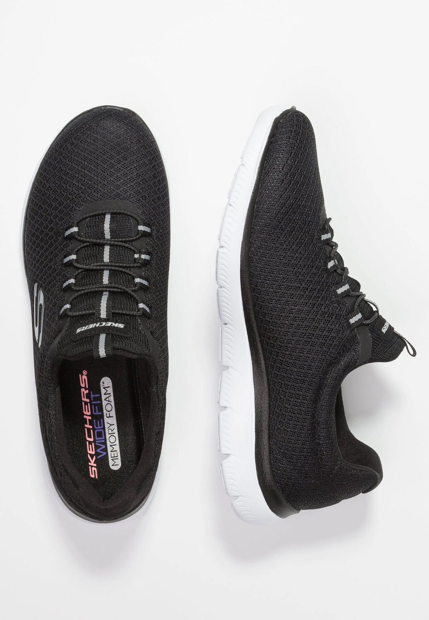 Summits Wide Fit - Trainers - Black/White - Image 4