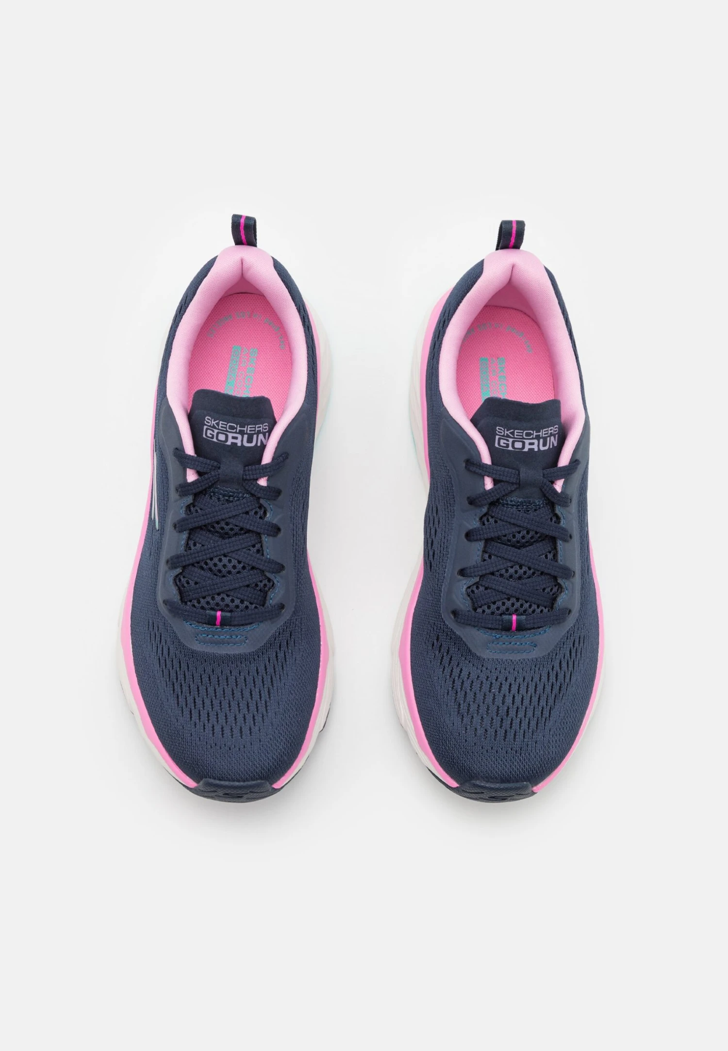 Max Cushioning Elite Lace Up - Neutral Running Shoes - Navy/Pink - Image 4