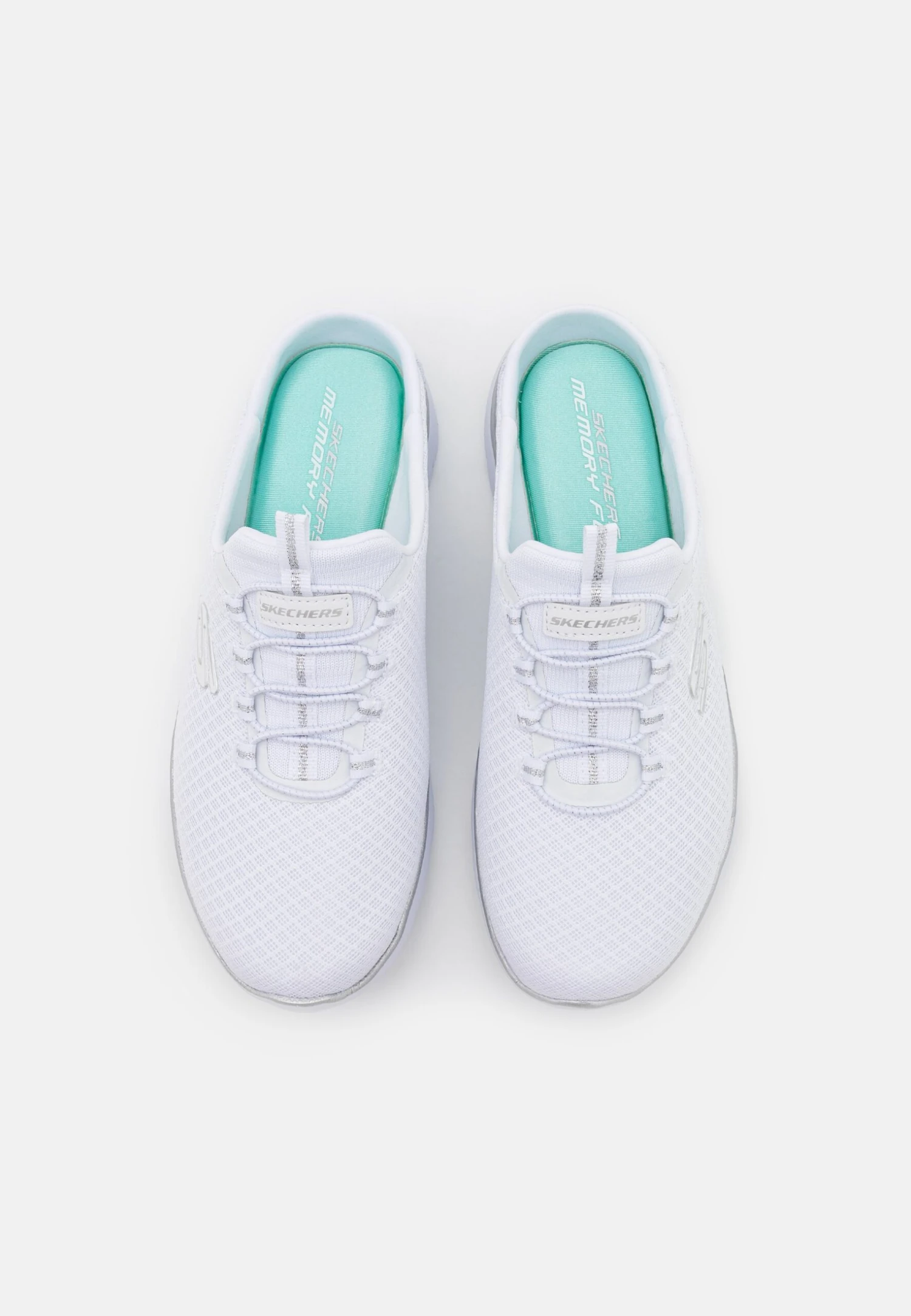 Summits - Mules - White/Silver - Image 6