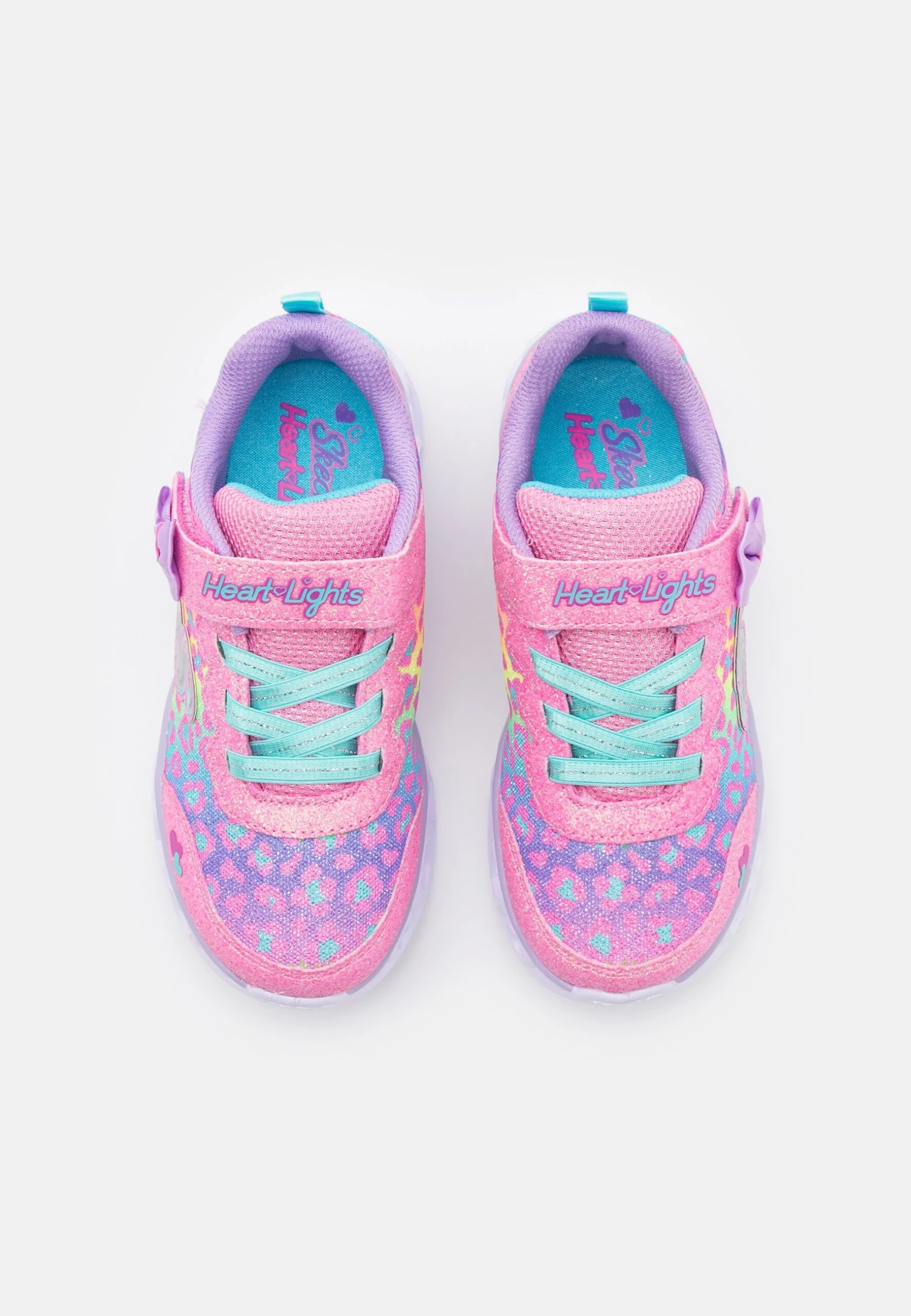 Skechers Heart Lights - Trainers - Hot Pink /Lavender/Aqua - Image 4
