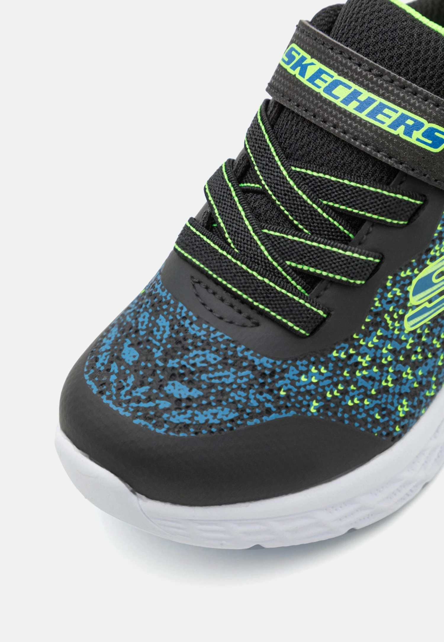 Skechers Microspec Ii - Trainers - Black/Blue/Lime - Image 6