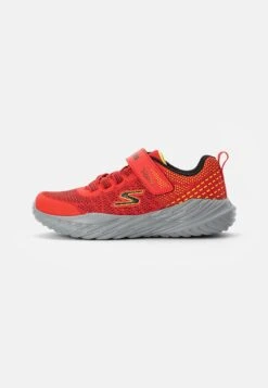 Skechers Nitro Sprint - Trainers - Red & Black & Trim/ Lime Trim