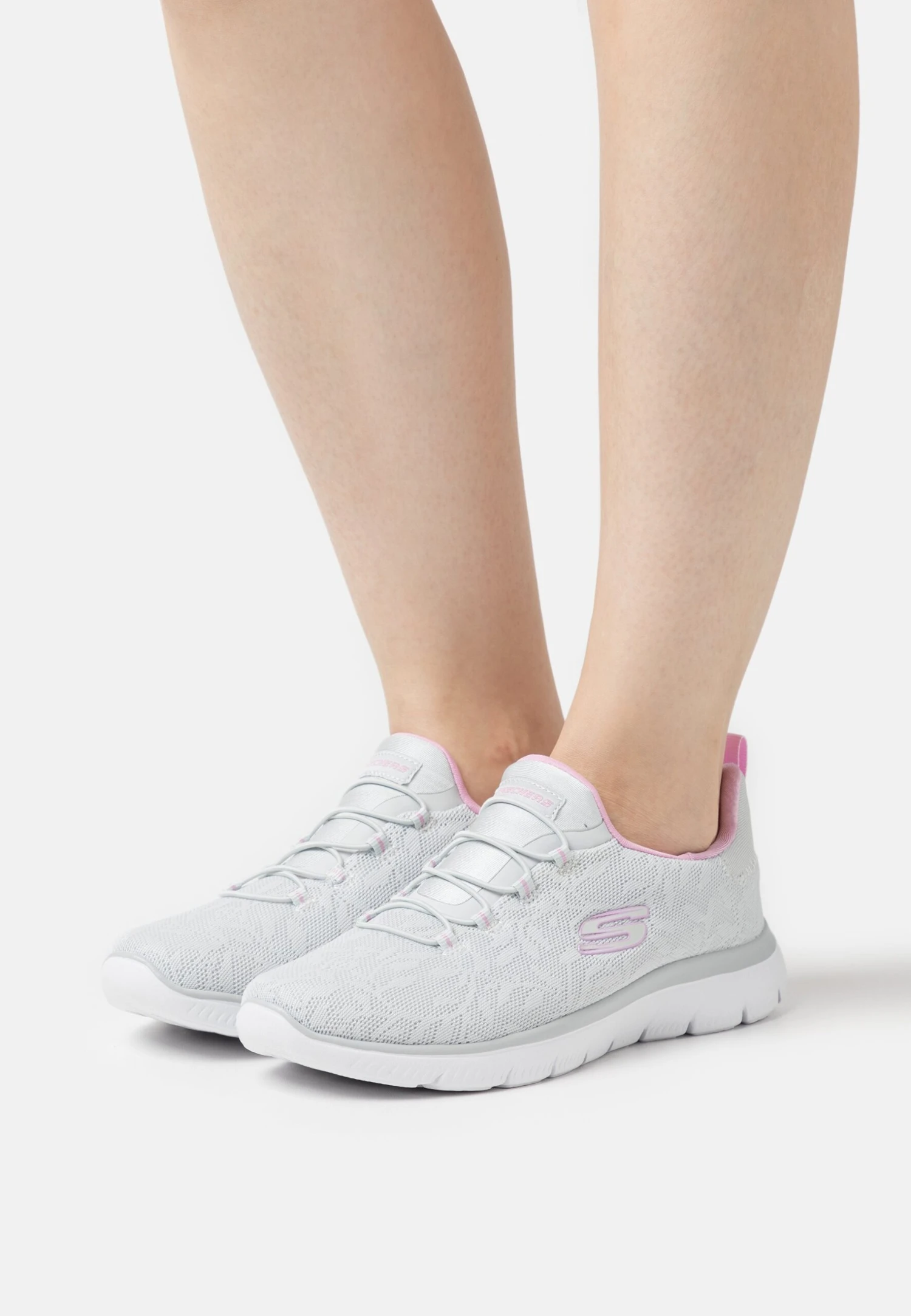 Summits - Trainers - Light Grey/Lavender Trim