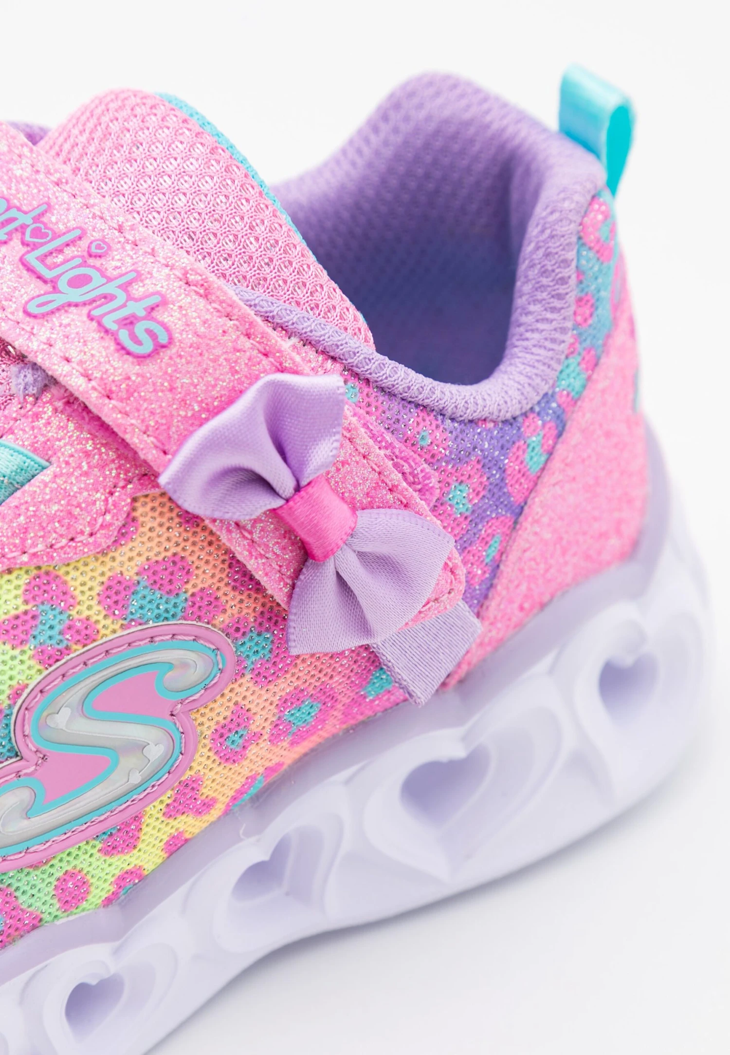 Skechers Heart Lights - Trainers - Hot Pink /Lavender/Aqua - Image 6