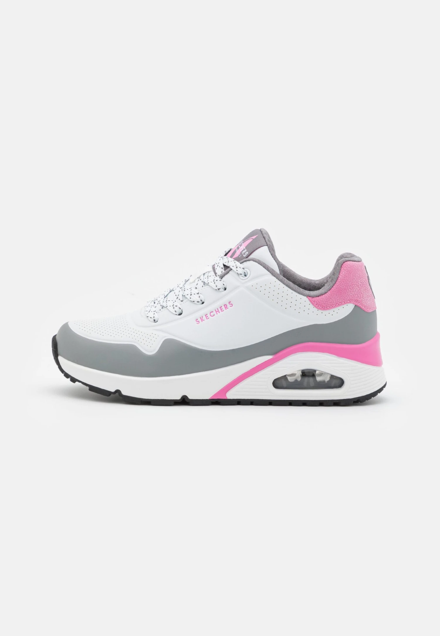 Uno - Trainers - White/Pink/Grey - Image 2