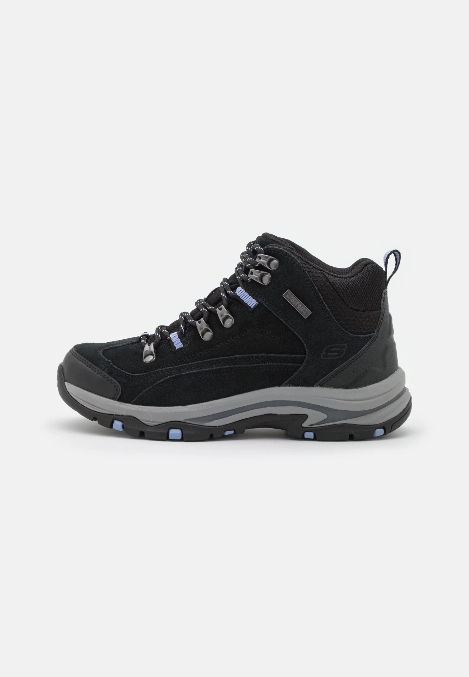 Skechers Trego - Classic Ankle Boots - Black/Lavender Trim - Image 2