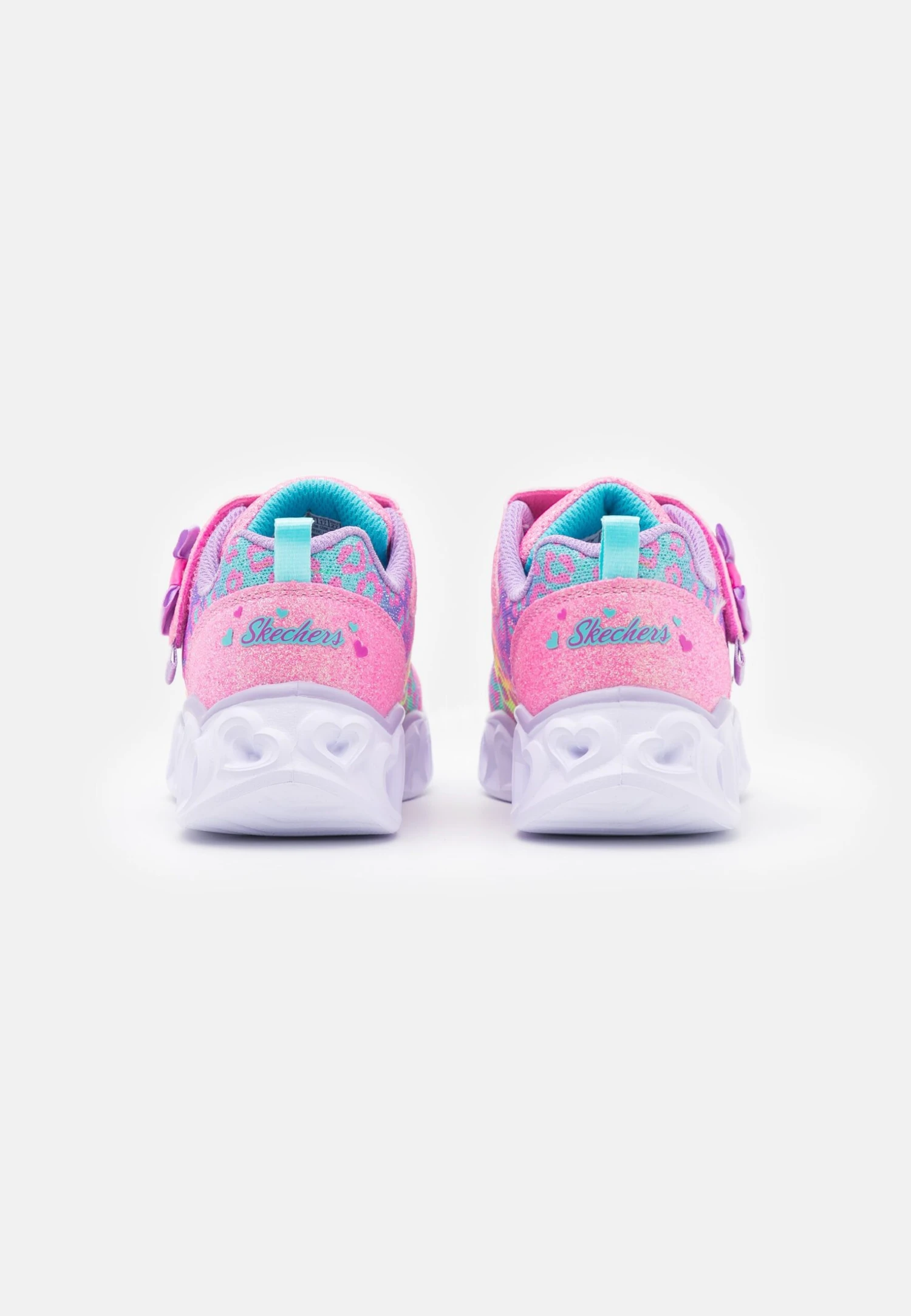 Skechers Heart Lights - Trainers - Hot Pink /Lavender/Aqua - Image 3