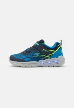 Skechers Magna Lights Bozler - Trainers - Navy/Blue/Lime